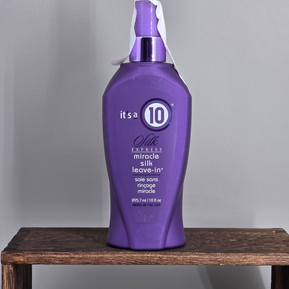 Its a 10 Silk Express Miracle Silk Leave In Hair Treatment 10oz Purple Bottle